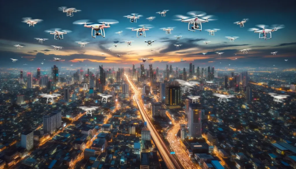 Combien de drones sont utilisés à des fins commerciales ? 3 campagne publicitaire par drone efficace