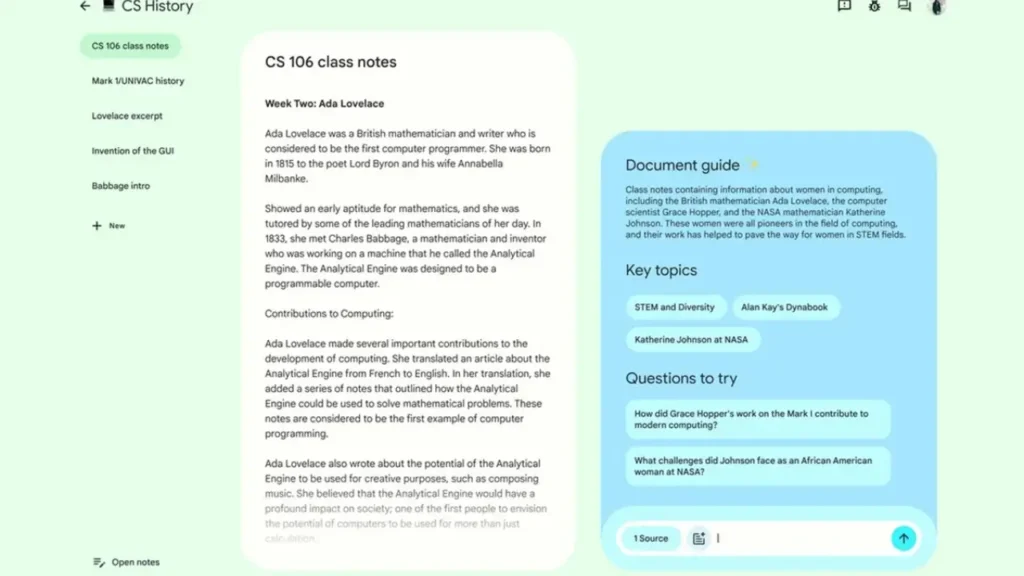 NotebookLM de Google : Révolutionner la Prise de Notes avec l'IA Gemini 2 NotebookLM de Google