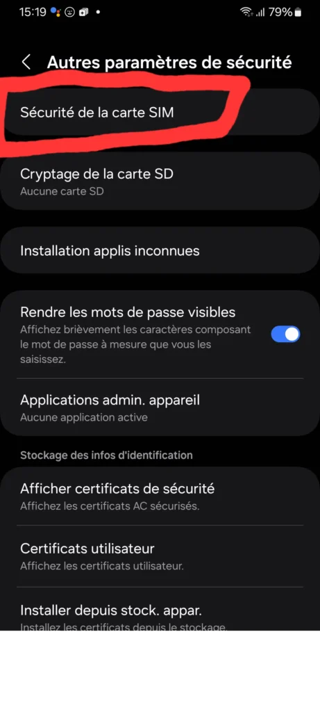 Verrouillage SIM sur Android : Comment Activer et Modifier le Code PIN ? 5 Screenshot 20240502 151946