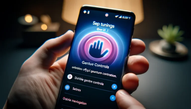 Barre de Gestes sur Samsung One UI 6.1