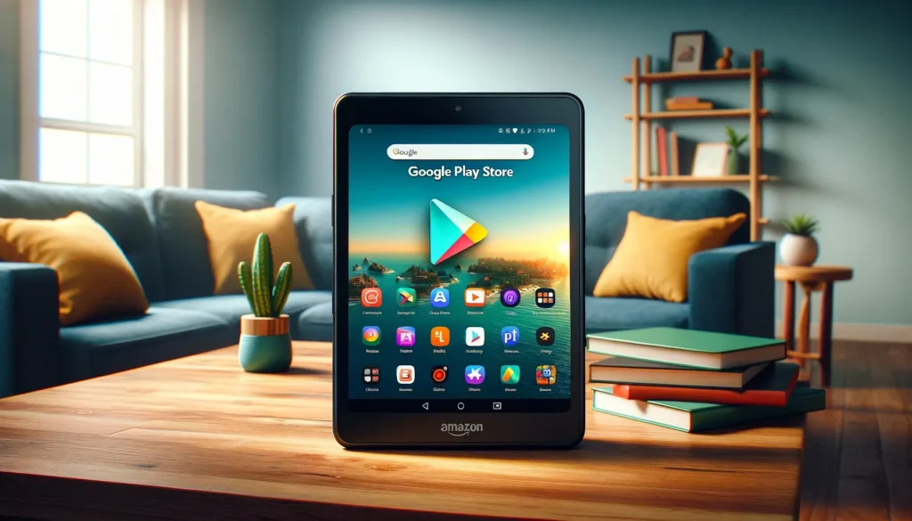 Google Play Store sur Tablette Amazon Fire