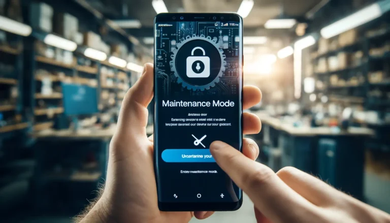 Mode Maintenance sur Samsung