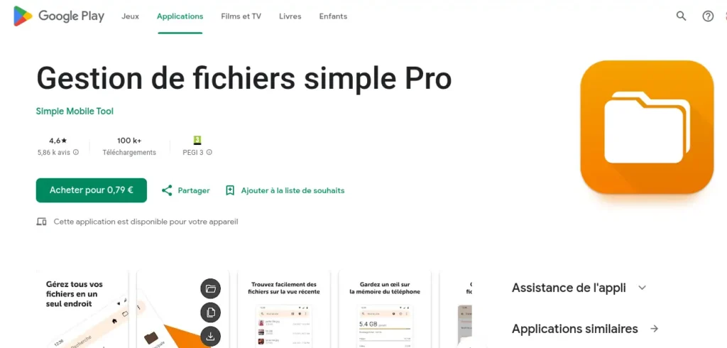 Les 12 Meilleurs Gestionnaires de Fichiers Android en 2024 10 Simple File Manager Pro