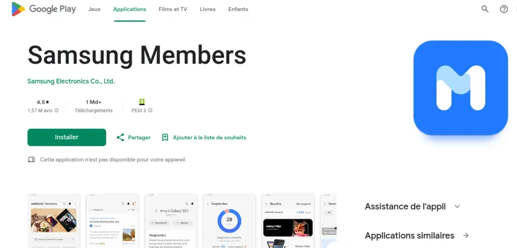 Comment vérifier l'état de la batterie de votre Android 5 Samsung Members app