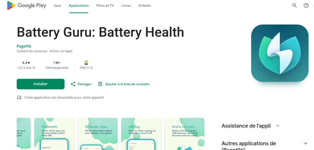 Comment vérifier l'état de la batterie de votre Android 4 Battery Guru app