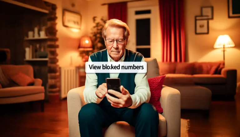 Voir les Numéros Bloqués