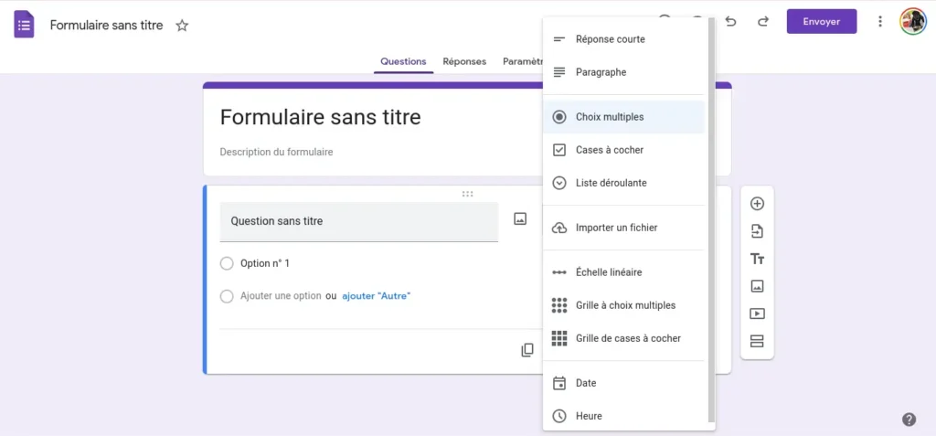 Google Forms : Comment Créer un Formulaire Google 4 Ajouter et formater des questions