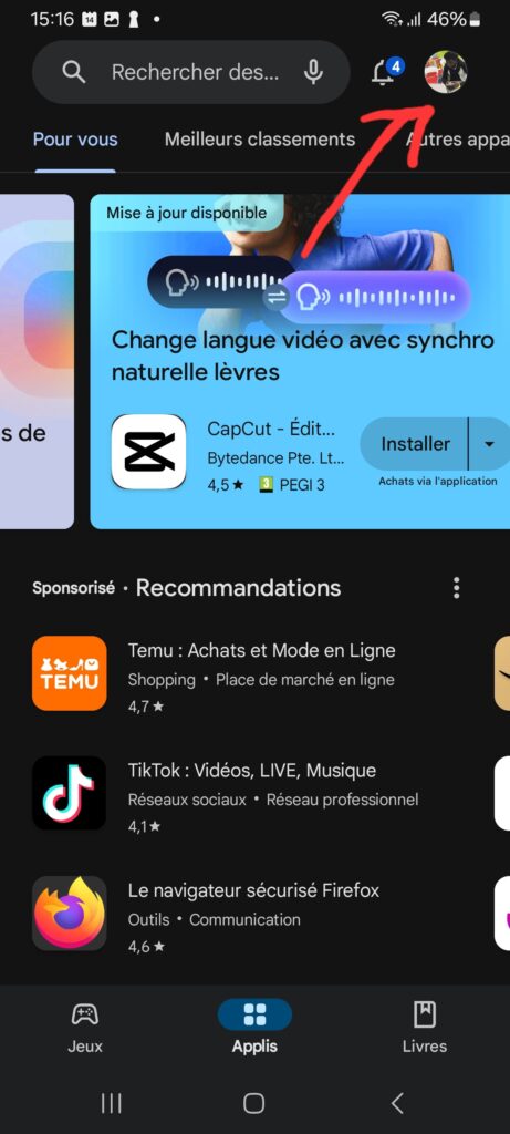 Comment Revenir à une Version Antérieure d'une Application Android 11 Accédez à vos applications