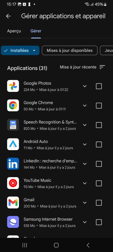 Comment Revenir à une Version Antérieure d'une Application Android 12 Trouver l'application