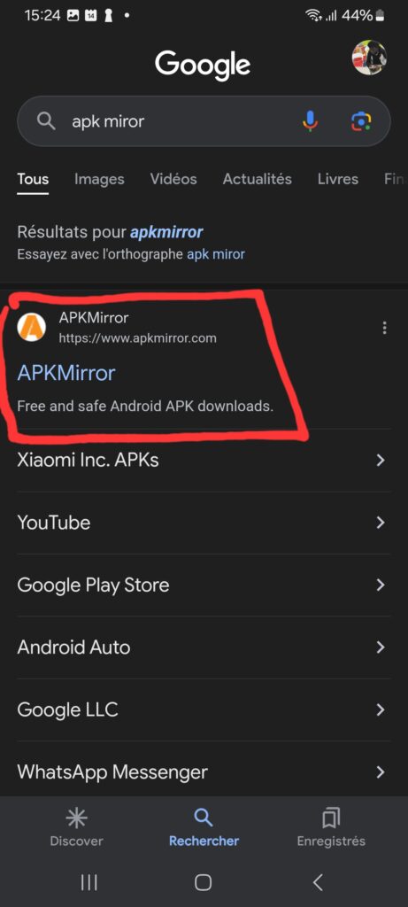 Comment Revenir à une Version Antérieure d'une Application Android 15 Accéder au site APK miror