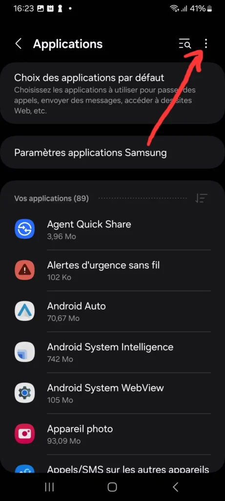 Comment Revenir à une Version Antérieure d'une Application Android 6 Screenshot 20240514 162321 Settings
