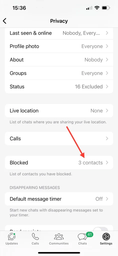 Comment Débloquer un Numéro sur votre Téléphone Android 15 Sélectionnez "Contacts bloqués"