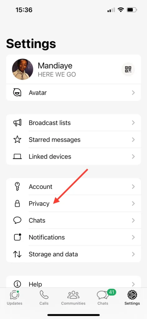 Comment Débloquer un Numéro sur votre Téléphone Android 14 Allez dans "Confidentialité"
