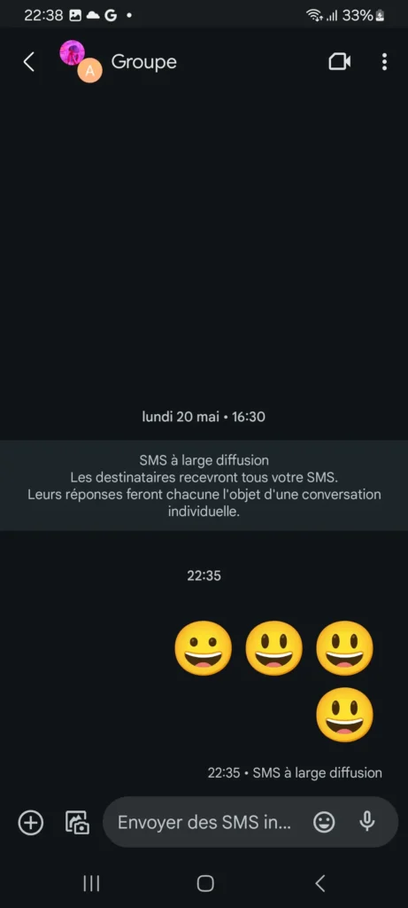 Comment Imprimer un SMS sur votre Android ou Tablette 3 Screenshot 20240602 223818 Messages