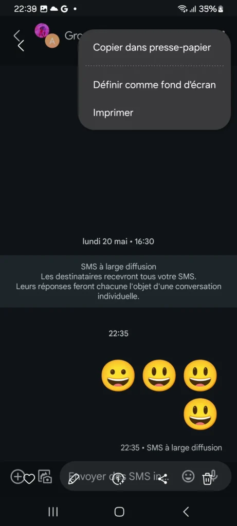 Comment Imprimer un SMS sur votre Android ou Tablette 4 Partagez et imprimez