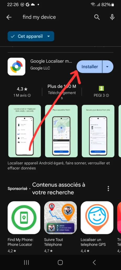 Téléphone Android Perdu : Comment Facilement le Retrouver 6 Télécharger l'appli Google Localiser mon Appareil