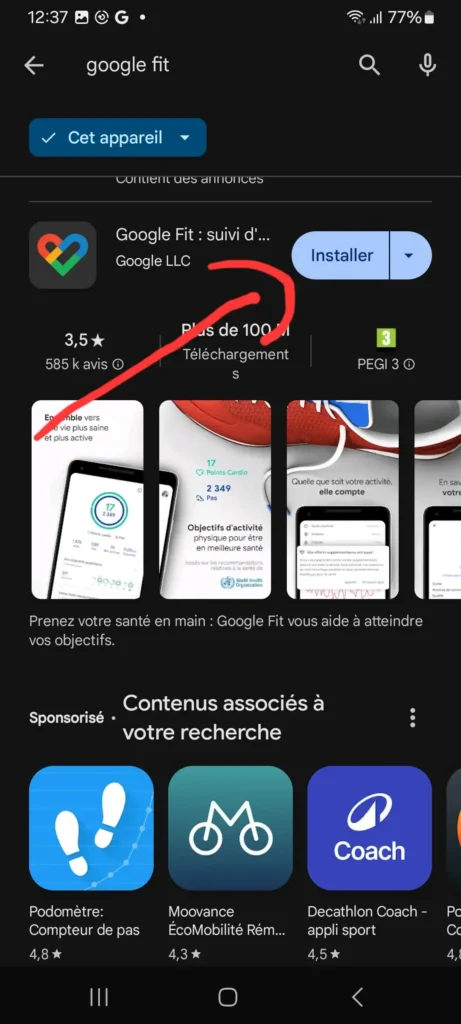 Comment Suivre ses Pas avec un simple Téléphone Android ? 2 Téléchargez et installez l'application