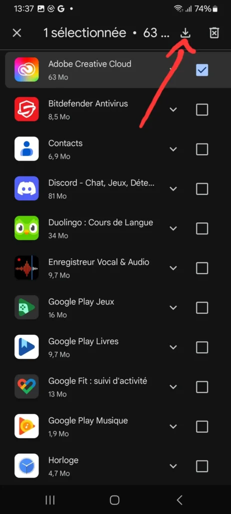 Comment Récupérer vos Applications et Jeux Supprimés sur Android 6 Appuyez sur le bouton de téléchargement.