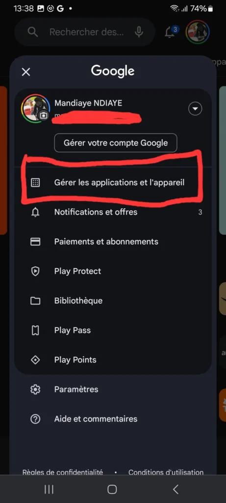 Comment Récupérer vos Applications et Jeux Supprimés sur Android 3 Gérer les applications et l'appareil
