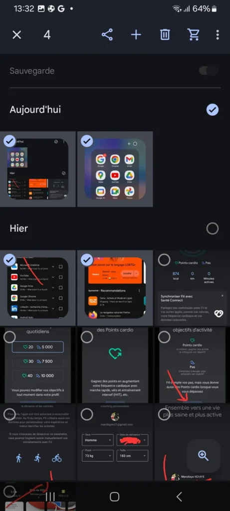 Comment Cacher des Photos personnelles sur votre Android ou iOS ? 4 Sélectionnez des photos.