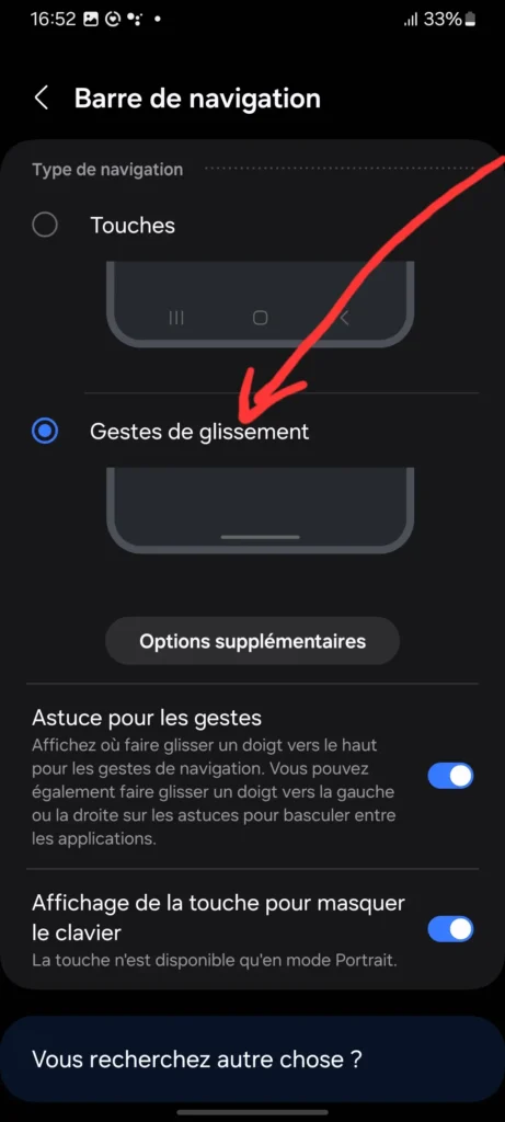 Comment Utiliser la Navigation par Gestes sur Android 5 Optez pour Gestes de Glissement