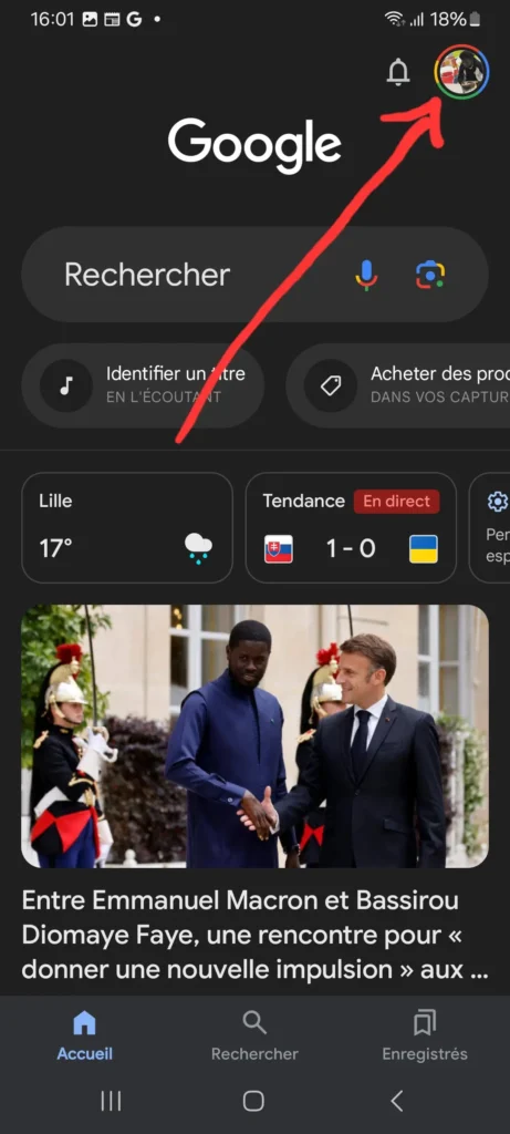 Comment Effacer l'Historique Google (et reprendre le contrôle de vos données) 3 Cliquez sur l'icône de votre profil