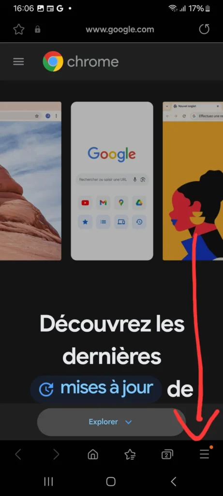 Comment Effacer l'Historique Google (et reprendre le contrôle de vos données) 7 Appuyez sur les trois petits points en bas à droite