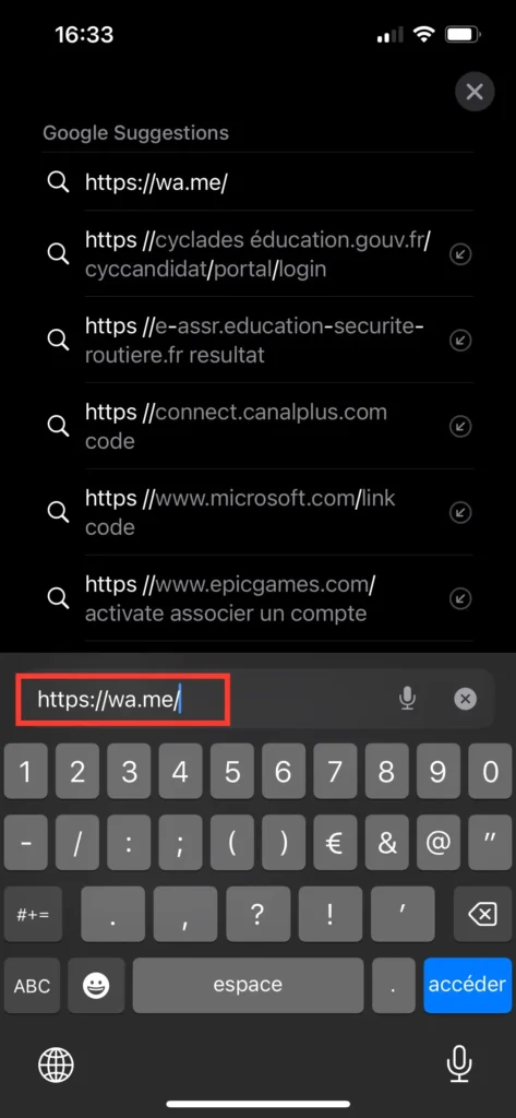 Comment Envoyer des Messages WhatsApp à un Numéro Non Enregistré ? 2 Préparer le lien