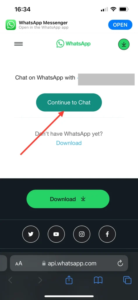 Comment Envoyer des Messages WhatsApp à un Numéro Non Enregistré ? 4 Envoyer le message