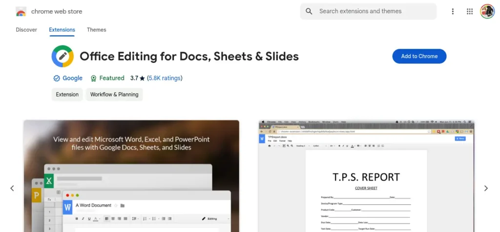 8 meilleures extensions pour Chromebook, pour les novices comme pour les utilisateurs chevronnés 6 Office Editing for Docs, Sheets & Slides