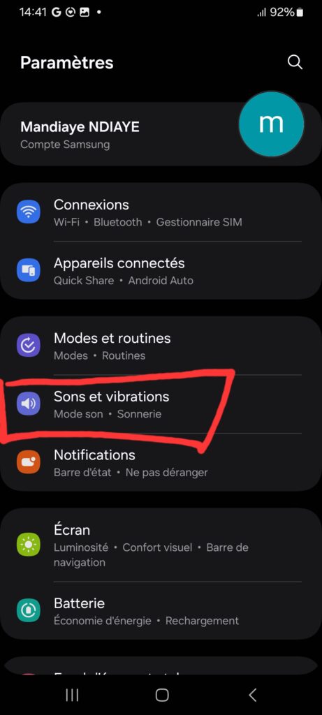 Comment Modifier les Sons de Notification sur Android 3 "Son et vibration"