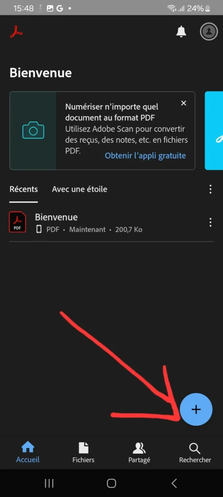 Comment Éditer un PDF sur Android Gratuitement en 2024 3 Ouverture du document