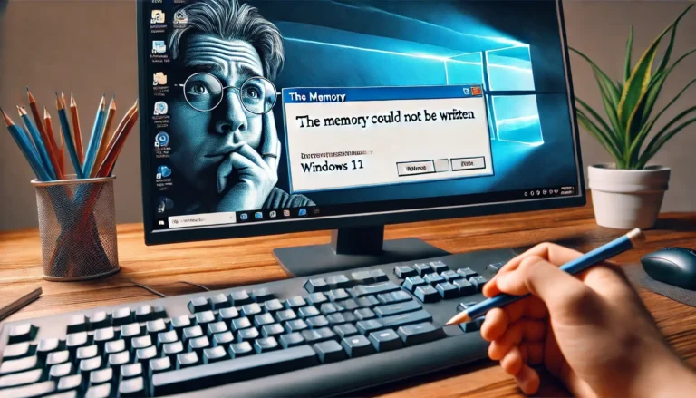 Réparer l'Erreur Mémoire Windows 11 : "The memory could not be written" 4 Réparer l'Erreur Mémoire Windows 11